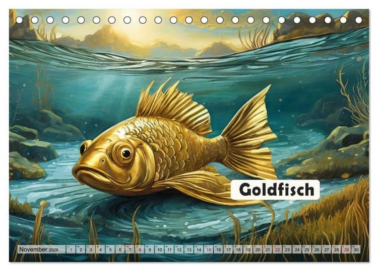Produktbild: Wortw&ouml;rtlich - Tierische Spr&uuml;che (Tischkalender 2026 DIN A5 quer), CALVENDO Monatskalender
