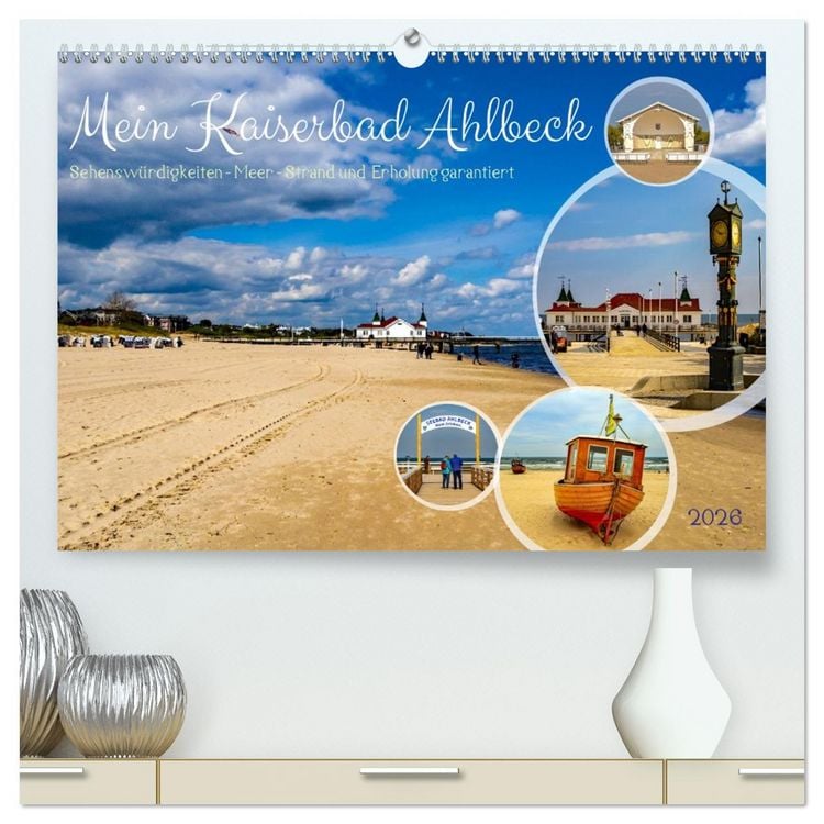 Produktbild: Mein Kaiserbad Ahlbeck (hochwertiger Premium Wandkalender 2026 DIN A2 quer), Kunstdruck in Hochglanz