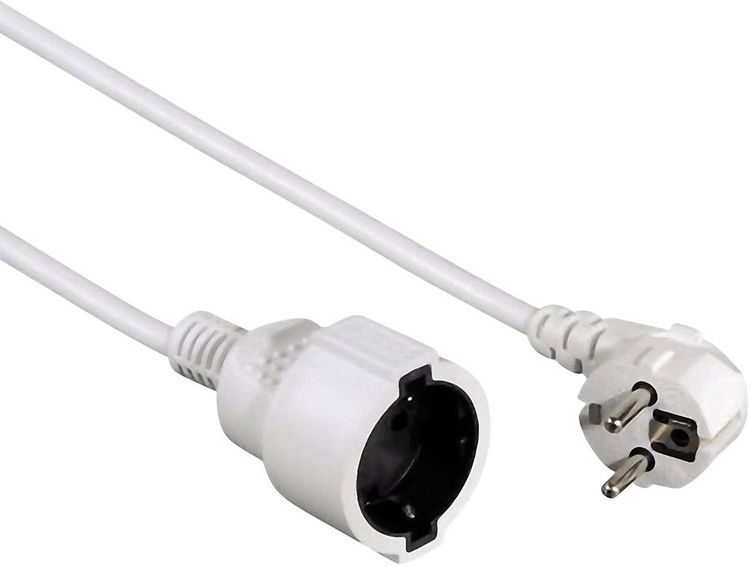 Produktbild: hama 00047865 Schutzkontakt-Verl&auml;ngerungskabel \"Profi\", 3 m, Wei&szlig;
