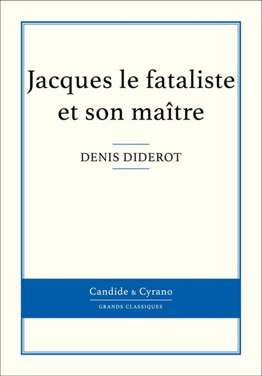 Produktbild: Jacques le fataliste et son ma&icirc;tre