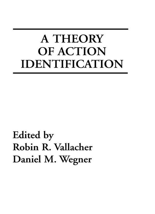 Produktbild: A Theory of Action Identification