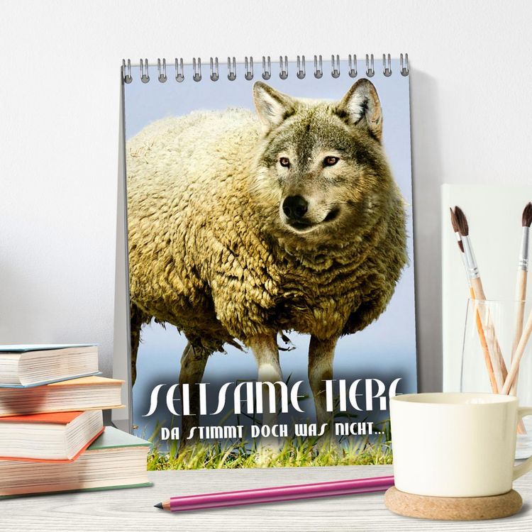 Produktbild: Seltsame Tiere - da stimmt doch was nicht... (Tischkalender 2026 DIN A5 hoch), CALVENDO Monatskalender