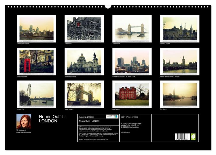 Produktbild: Neues Outfit - LONDON (Wandkalender 2026 DIN A2 quer), CALVENDO Monatskalender