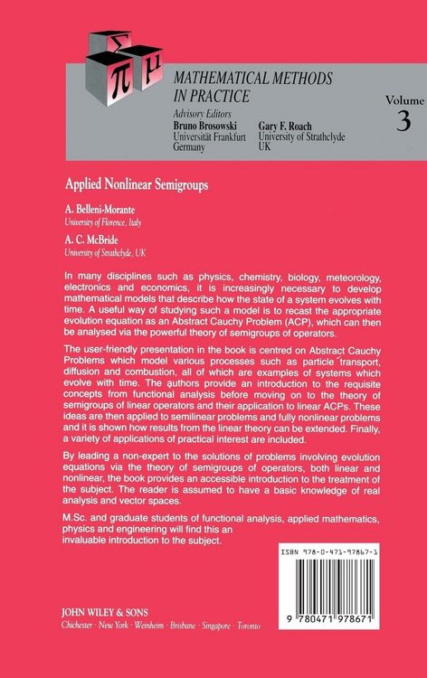 Produktbild: Applied Nonlinear Semigroups
