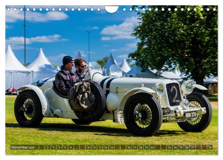 Produktbild: historical racing cars on the track (Wall Calendar 2026 DIN A4 landscape), CALVENDO 12 Month Wall Calendar
