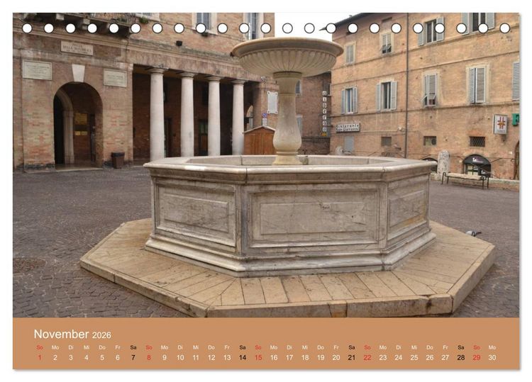 Produktbild: Urbino - Ein Spaziergang durch die Renaissance-Stadt in den Marken (Tischkalender 2026 DIN A5 quer), CALVENDO Monatskalender