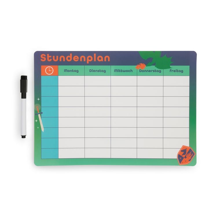 Produktbild: Stundenplan + Stift, Drache
