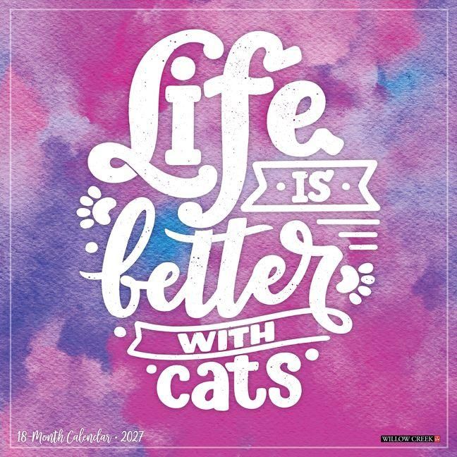 Produktbild: Life Is Better with Cats 12 X 12 Wall Calendar