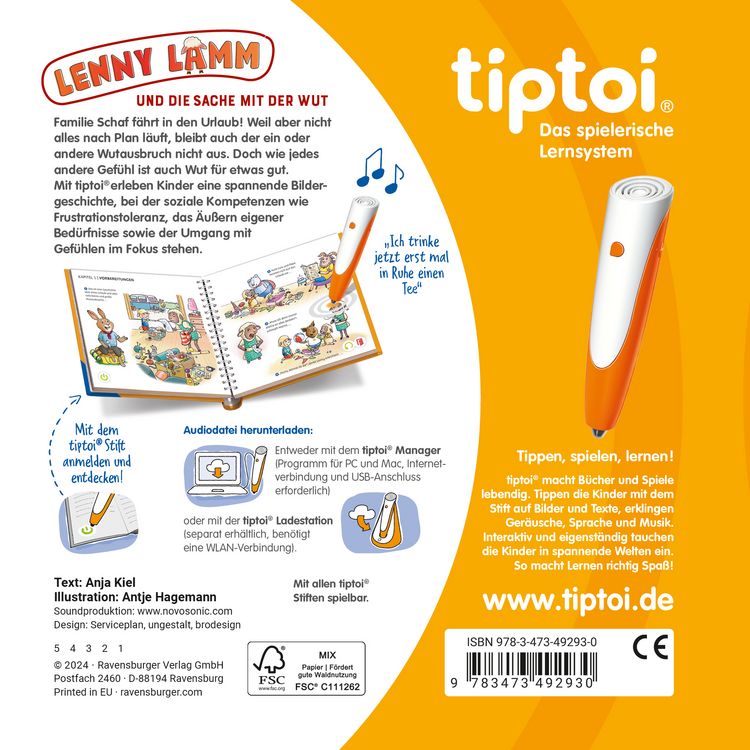 Produktbild: Tiptoi&reg; Bildergeschichten &uuml;ber den Umgang mit Gef&uuml;hlen - Lenny Lamm und die Sache mit der Wut