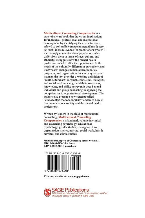 Produktbild: Multicultural Counseling Competencies