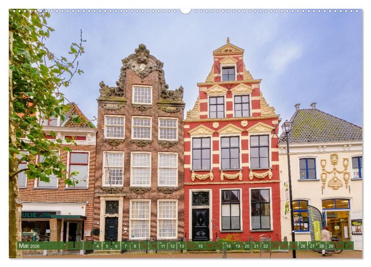 Produktbild: Ein Blick auf Franeker in Friesland (Wandkalender 2026 DIN A2 quer), CALVENDO Monatskalender