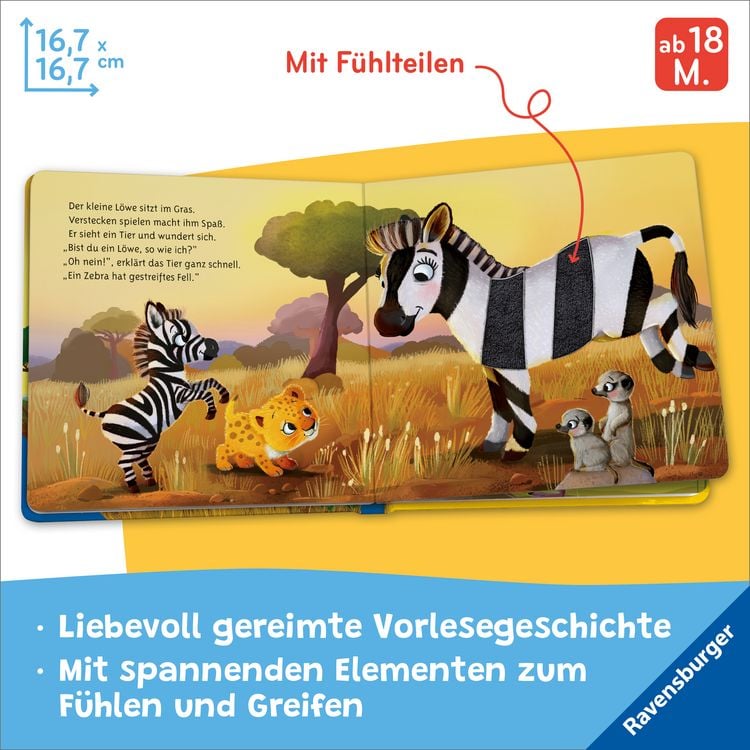Produktbild: Mein erstes Vorlese-F&uuml;hlbuch - Bist du ein L&ouml;we?