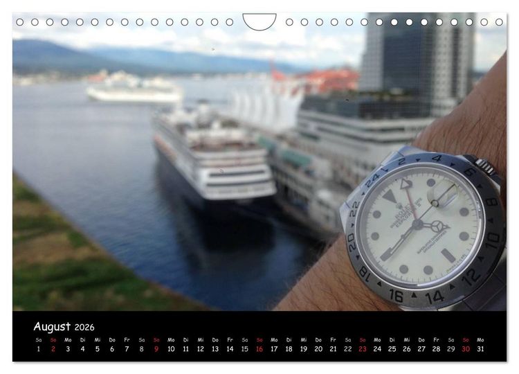 Produktbild: Watch Wristshots Worldwide (Wandkalender 2026 DIN A4 quer), CALVENDO Monatskalender