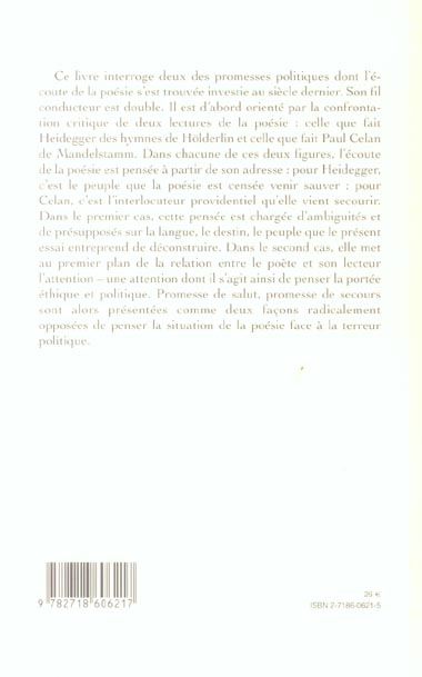 Produktbild: Terreur et po&eacute;sie