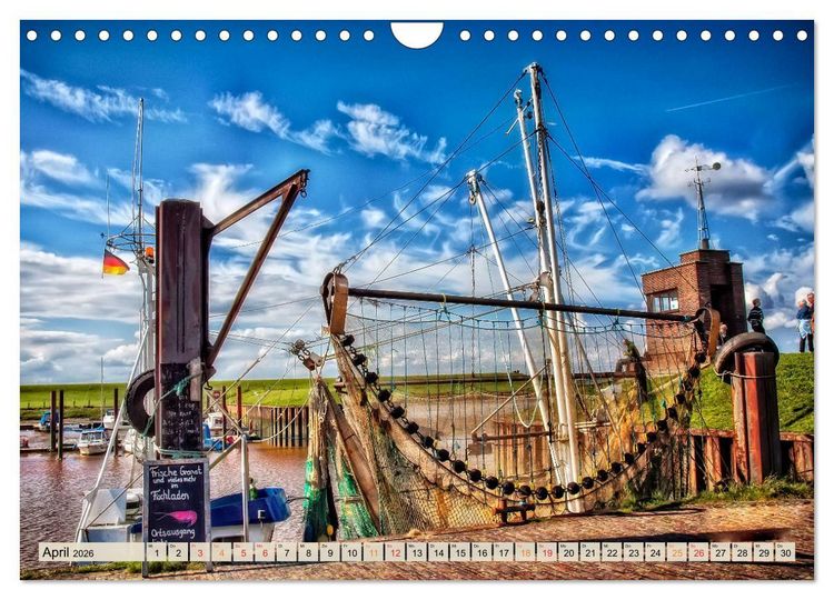 Produktbild: Friesland - Nordseebad Dangast (Wandkalender 2026 DIN A4 quer), CALVENDO Monatskalender