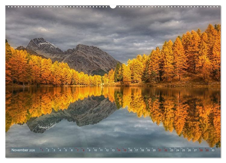 Produktbild: Bergstille - Landschaften, die ber&uuml;hren (Wandkalender 2026 DIN A2 quer), CALVENDO Monatskalender