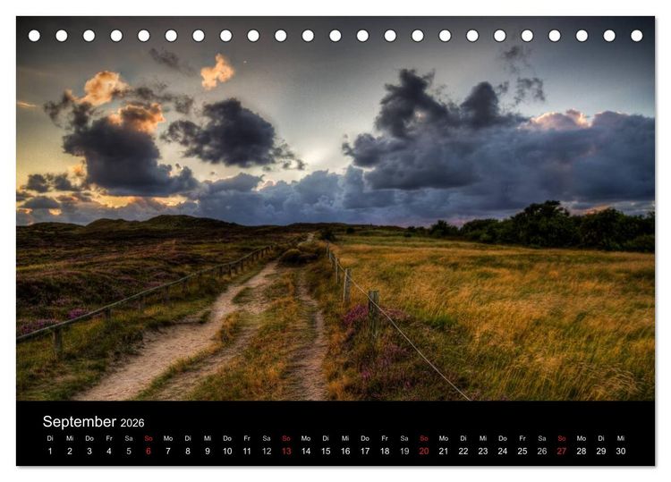 Produktbild: Sylt Morsumer Kliffabende Fotografien von Tobias Thiele (Tischkalender 2026 DIN A5 quer), CALVENDO Monatskalender