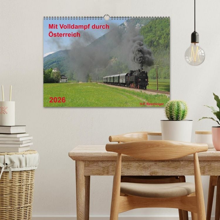 Produktbild: Mit Volldampf durch &Ouml;sterreich (Wandkalender 2026 DIN A3 quer), CALVENDO Monatskalender