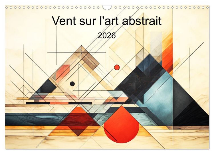 Produktbild: Vent sur l'art abstrait (Calendrier mural 2026 DIN A3 vertical), CALVENDO calendrier mensuel