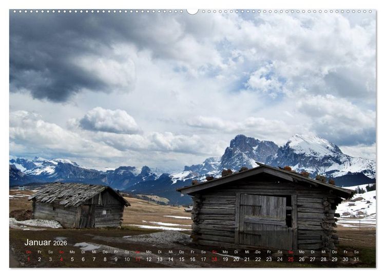Produktbild: Traumhafte Bergwelten (hochwertiger Premium Wandkalender 2026 DIN A2 quer), Kunstdruck in Hochglanz