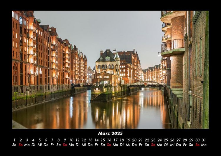 Produktbild: Hamburg 2025 Fotokalender DIN A3