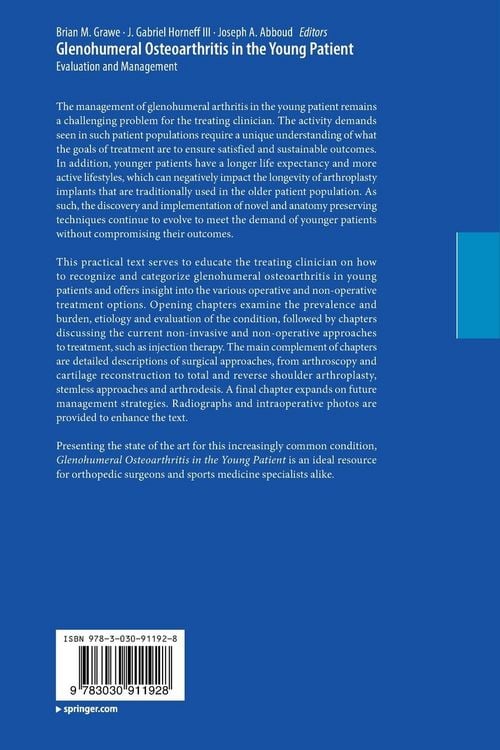Produktbild: Glenohumeral Osteoarthritis in the Young Patient