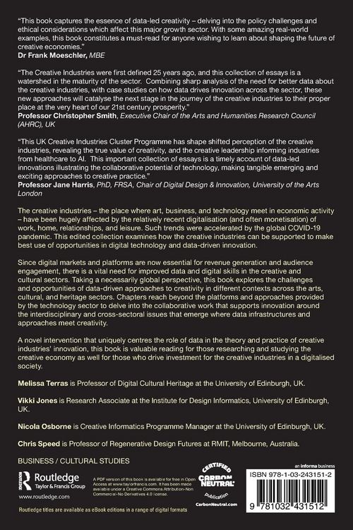 Produktbild: Data-Driven Innovation in the Creative Industries