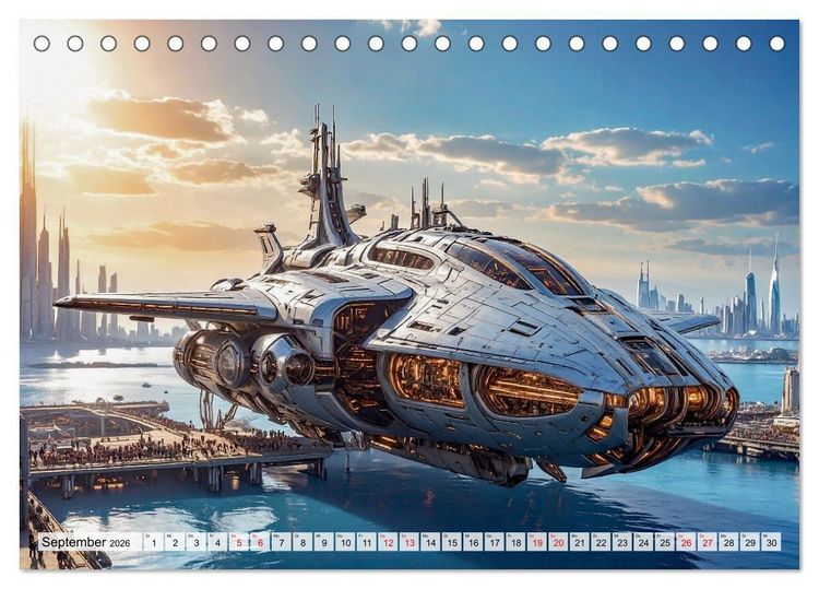 Produktbild: Raumzeit. Geschichten zwischen Sternen (Tischkalender 2026 DIN A5 quer), CALVENDO Monatskalender