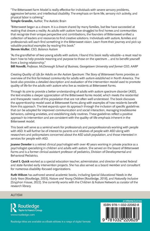 Produktbild: Creating Quality of Life for Adults on the Autism Spectrum