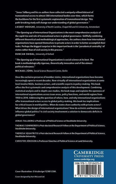 Produktbild: The Opening Up of International Organizations