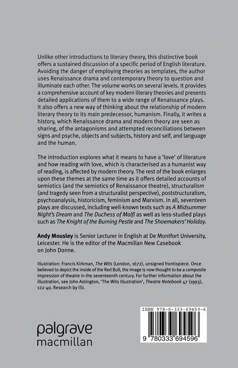 Produktbild: Renaissance Drama and Contemporary Literary Theory