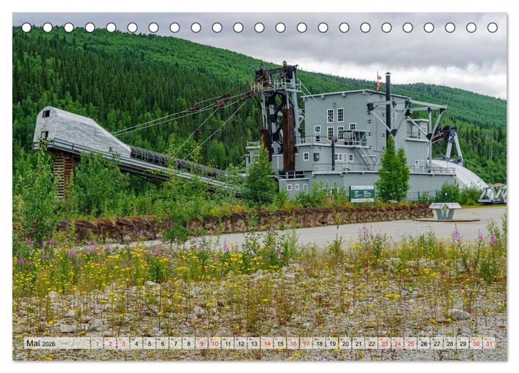 Produktbild: Willkommen in Dawson City - Die legend&auml;re Goldgr&auml;berstadt am Yukon (Tischkalender 2026 DIN A5 quer), CALVENDO Monatskalender