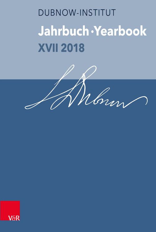 Produktbild: Jahrbuch des Dubnow-Instituts /Dubnow Institute Yearbook XVII/2018