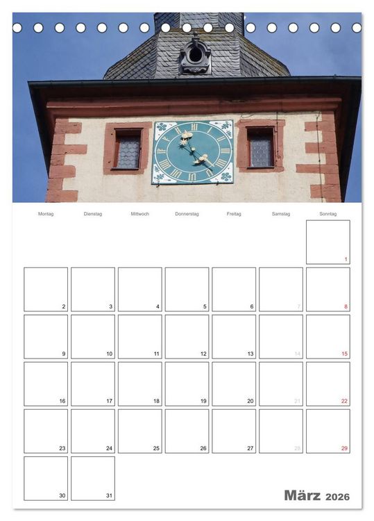 Produktbild: Historische Uhren (Tischkalender 2026 DIN A5 hoch), CALVENDO Monatskalender