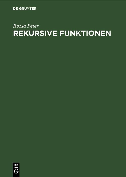 Produktbild: Rekursive Funktionen