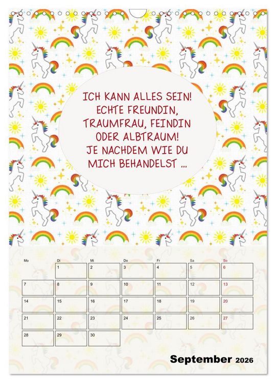 Produktbild: K&ouml;nigin &uuml;ber alles! Typokalender f&uuml;r starke Frauen (Wandkalender 2026 DIN A3 hoch), CALVENDO Monatskalender