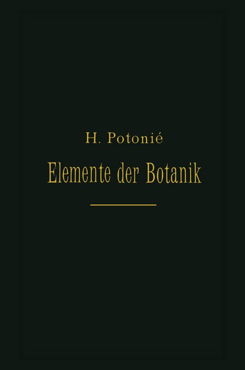 Produktbild: Elemente Der Botanik