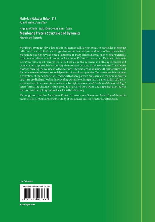 Produktbild: Membrane Protein Structure and Dynamics