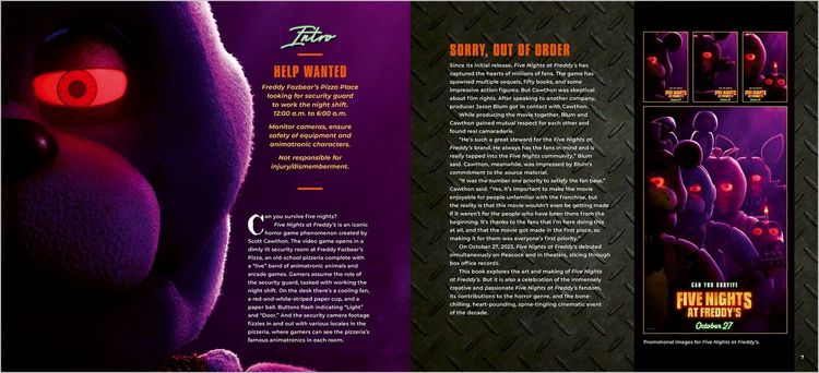 Produktbild: Five Nights at Freddy's: The Official Art and Making of the Movies