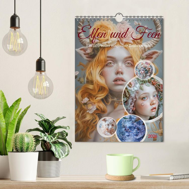Produktbild: Elfen und Feen (Wandkalender 2026 DIN A4 hoch), CALVENDO Monatskalender