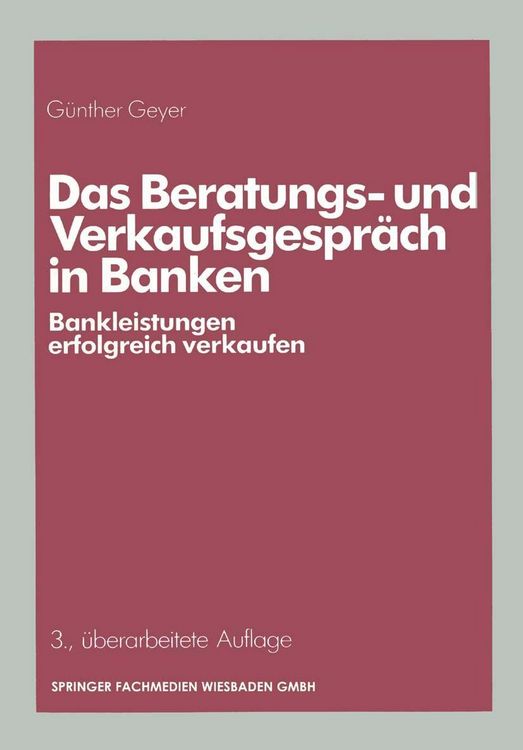 Produktbild: Das Beratungs- und Verkaufsgespr&auml;ch in Banken