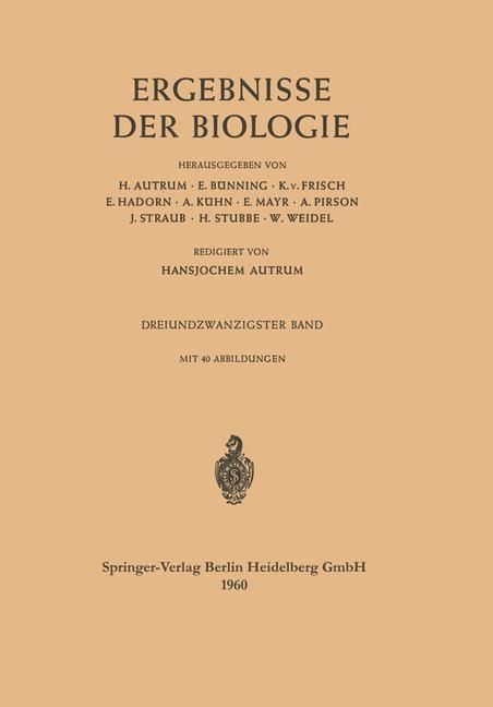 Produktbild: Ergebnisse der Biologie