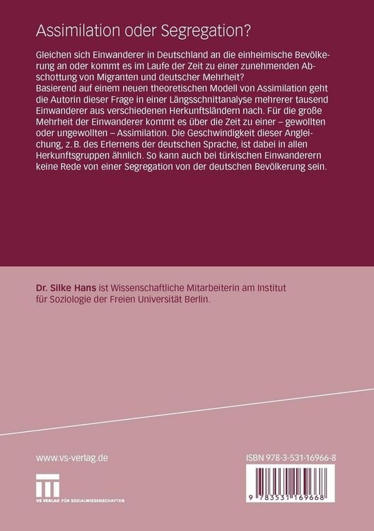Produktbild: Assimilation oder Segregation?