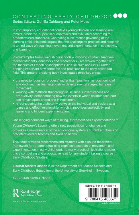 Produktbild: Movement and Experimentation in Young Children's Learning