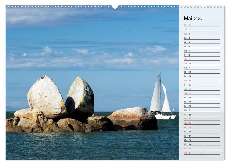 Produktbild: Sehnsucht nach Neuseeland (Wandkalender 2026 DIN A2 quer), CALVENDO Monatskalender