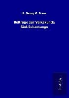 Produktbild: Beitr&auml;ge zur Volkskunde S&uuml;d-Schantungs
