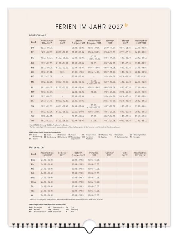 Produktbild: Bastelkalender A4+ 2027