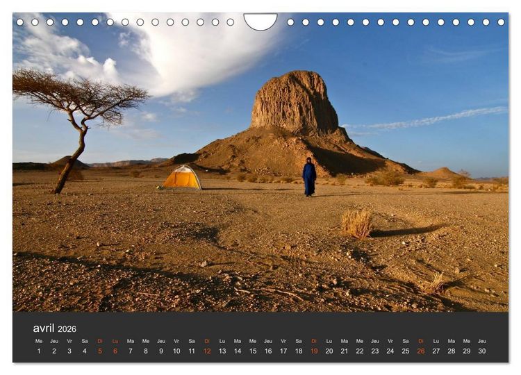 Produktbild: LE SAHARA L'Alg&eacute;rie du Sud (Calendrier mural 2026 DIN A4 vertical), CALVENDO calendrier mensuel