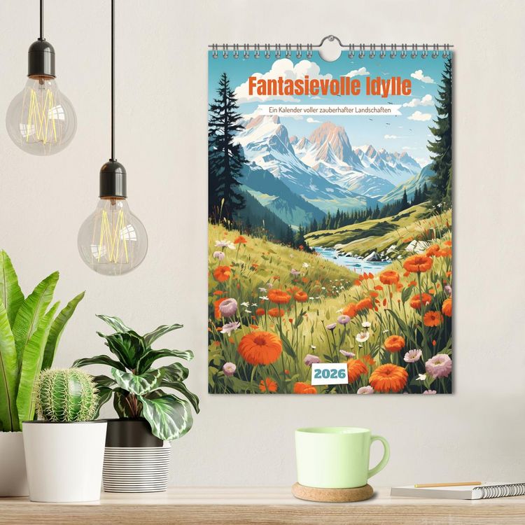 Produktbild: Fantasievolle Idylle (Wandkalender 2026 DIN A4 hoch), CALVENDO Monatskalender