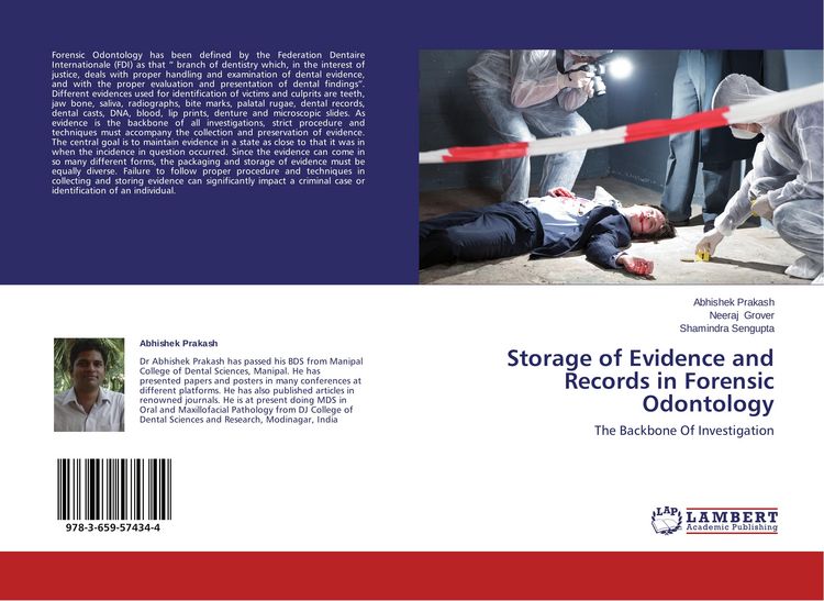 Produktbild: Storage of Evidence and Records in Forensic Odontology